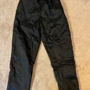 Flannel lined nylon outdoor pants size small
